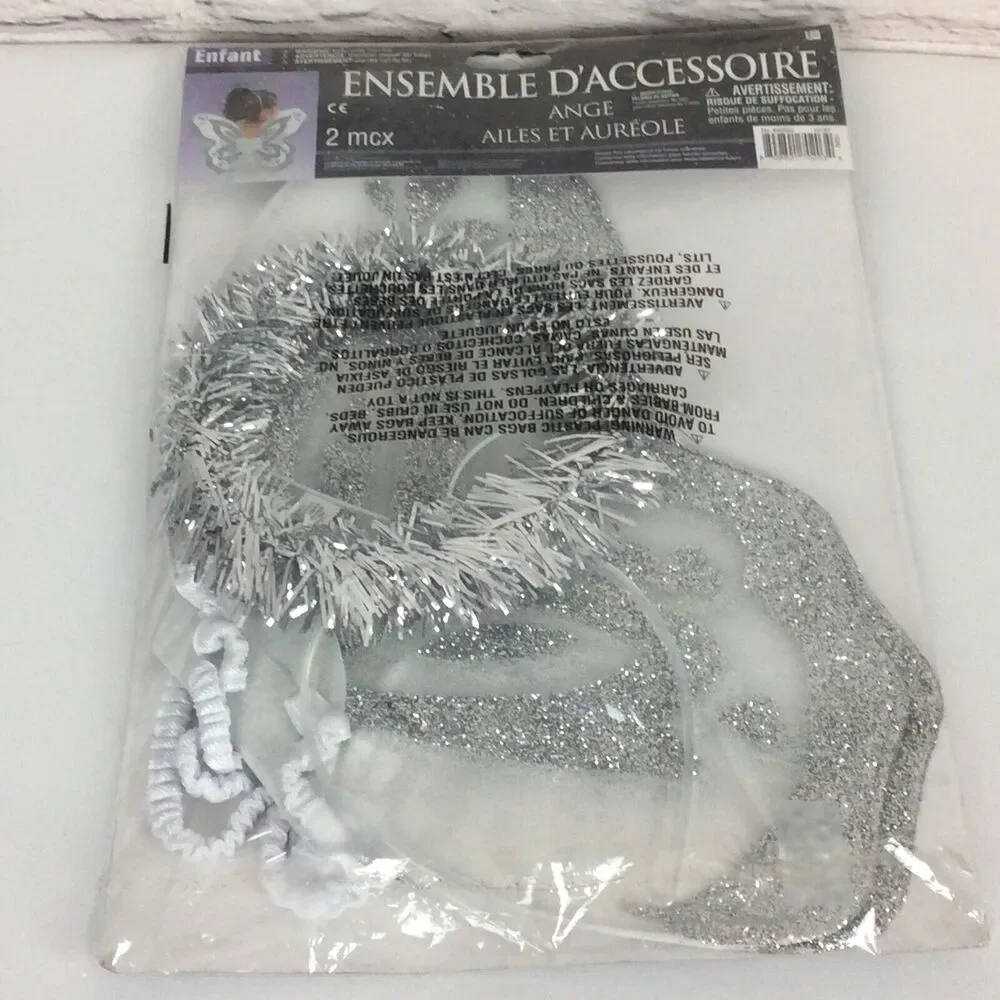 Angel Accessory Kit Child 3+ Wings & Halo 2 Pc Set Costume Cosplay Christmas NIP